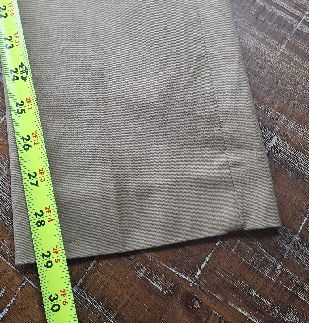 J. Crew Mens (Lot Of 2) Chino Pants (32x30 Tag) Actual Size 34x29 Green & Beige - Picture 16 of 16